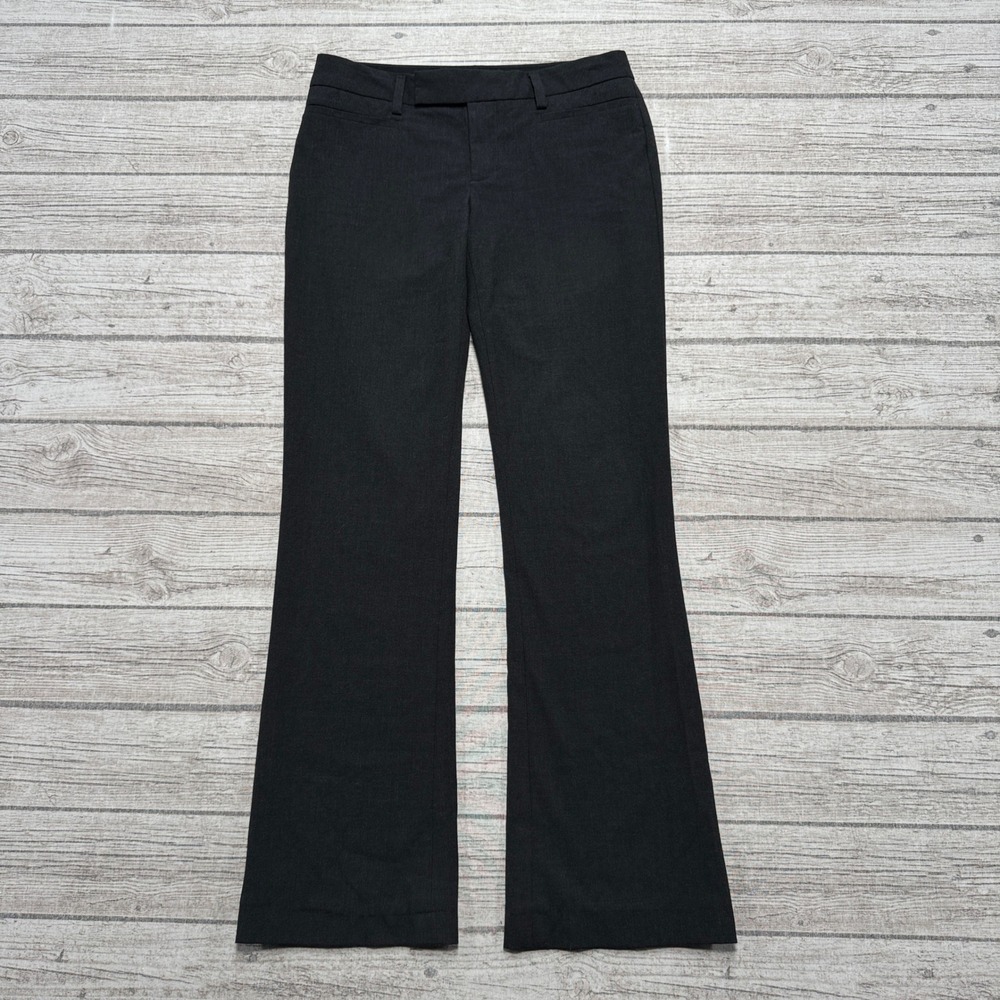 Gap Dress Pants Women's 29 Charcoal Gray Mid Rise Modern Bootcut Leg Tailored